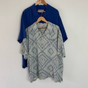 Tommy Bahama Men’s XXL Silk Hawaiian Shirts Lot of 2